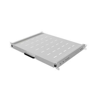 LANBERG POSUVNÁ POLICE PRO 19" RACKOVÉ SKŘÍNĚ 350MM ŠEDÁ (1U/445X350MM, NOSNOST DO 35KG, 4PO