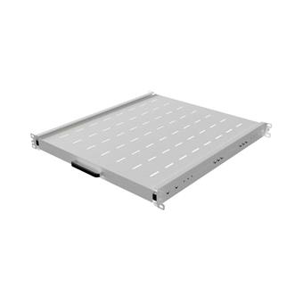 LANBERG POSUVNÁ POLICE PRO 19" RACKOVÉ SKŘÍNĚ 500MM ŠEDÁ (1U/445X500MM, NOSNOST DO 35KG, 4PO