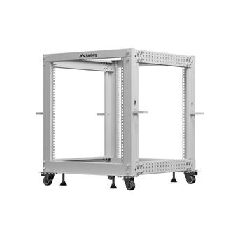 LANBERG OTEVŘENÝ RACK 19" 12U 600X600-1100 NASTAVITELNÝ ŠEDÝ