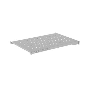 LANBERG POLICE PRO 19" SKŘÍNĚ 1000MM ŠEDÁ (1U/483X700MM NOSNOST DO 25KG, 4BODOVÁ MONTÁŽ)