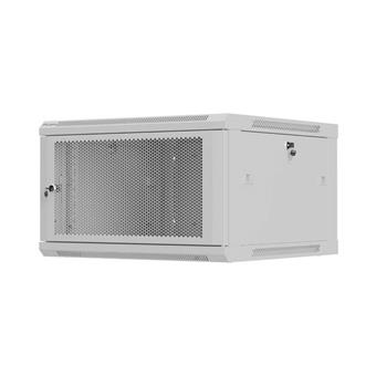LANBERG NÁSTĚNNÁ INSTALAČNÍ SKŘÍŇ 19" 6U 600X600 ŠEDÉ PERFOROVANÉ DVEŘE (PLOCHÉ BALENÍ)