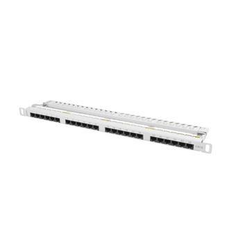 PATCH PANEL 24 PORTOV 0,5U 19?? CAT.6 UTP ŠEDÝ LANB