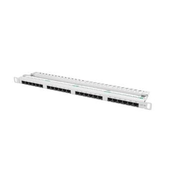 PATCH PANEL 48 PORTŮ 1U 19" CAT.5E UTP ŠEDÝ LANBERG