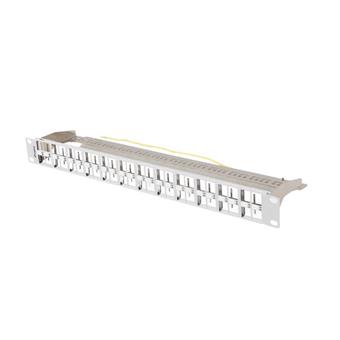 PATCH PANEL PRÁZDNÝ 48 PORTOV 1U 19" FTP PRO MODULY KEYSTONE ŠEDÝ LANBERG