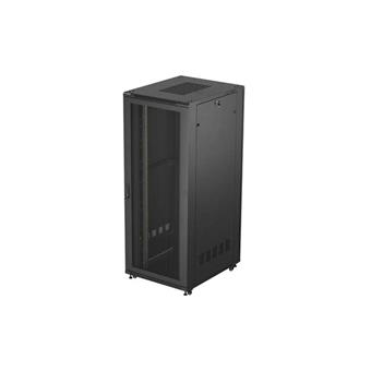 19" VOLNĚ STOJÍCÍ RACKOVÁ SKŘÍŇ 42U/800X1000 (FLAT PACK) SE SÍŤOVÝMI DVEŘMI ČERNÁ LANBERG
