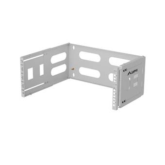 SKLÁDACÍ DRŽÁK PRO MONTÁŽ NA STĚNU 19" 4U 497X400/240 ŠEDÝ LANBERG