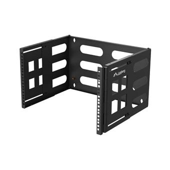 SKLÁDACÍ DRŽÁK PRO MONTÁŽ NA STĚNU 19" 6U RACK 497X400/240 ČERNÝ LANBERG