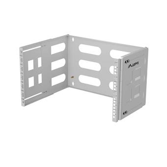 SKLÁDACÍ DRŽÁK PRO MONTÁŽ NA STĚNU19" 6U 497X400/240 ŠEDÝ LANBERG