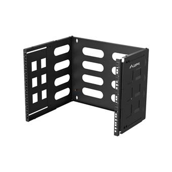 SKLÁDACÍ DRŽÁK PRO MONTÁŽ NA STĚNU 19" 8U 497X400/240 ČERNÝ LANBERG