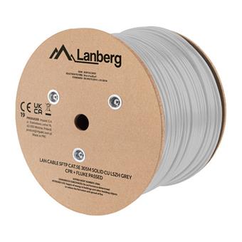 LAN KABEL CAT.5E SFTP 305M PEVNÝ CU CPR + FLUKE PA