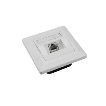 Zásuvka Solarix CAT5E STP 1 x RJ45 pod omietku biela