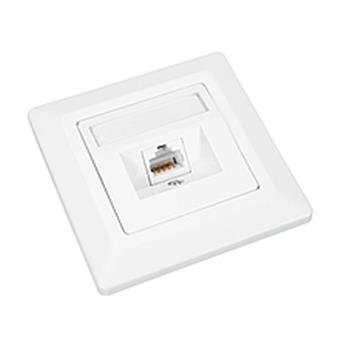 Zásuvka Solarix CAT6 STP 1 x RJ45 pod omítku bílá