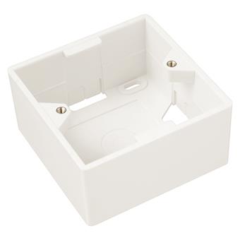 Box na omítku pro zásuvku SX9 bílý 80 x 80 x 41mm
