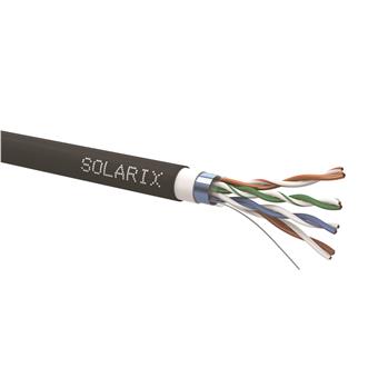 Instalační kabel Solarix CAT5E FTP PVC+PE dvojitý plášť 305m/cívka