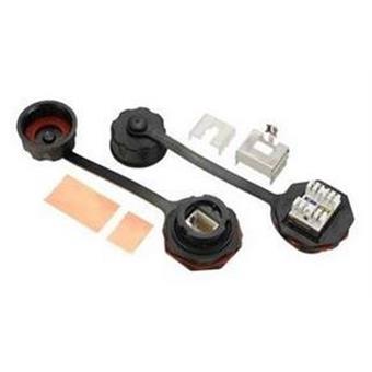 Průmyslový zásuvkový modul CAT6 STP 1 x RJ45 IP67