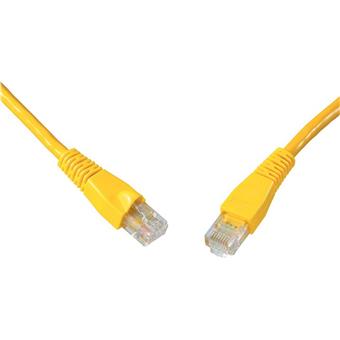 SOLARIX patch kabel CAT6 UTP PVC 1m žlutý snag proof