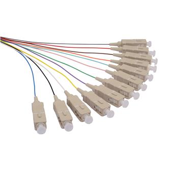 Pigtail 50/125 SCupc MM OM3 1,5m balení 12ks barvy