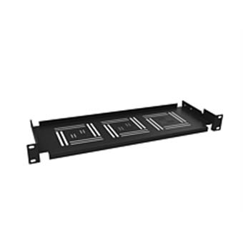 Police 19" 150mm ukládací plato BK úchyt vpředu