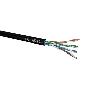 Venkovní inst. kabel Solarix CAT5e UTP PE 100m/box