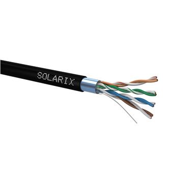 Venkovní inst. kabel Solarix CAT5e FTP PE 100m/box