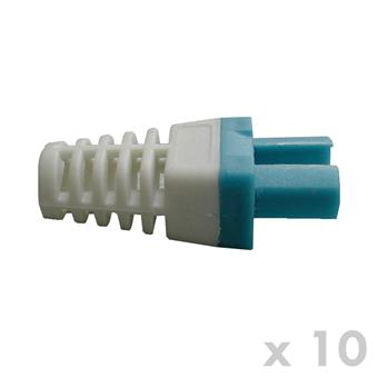 DATACOM Manžetka pro konektor RJ 45 modrá/bílá 10 ks