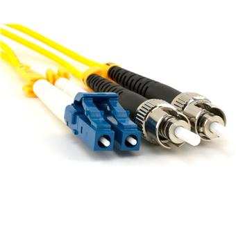 Optický patchkabel duplexní, LC-ST 9/125um SM, 2m, OS2