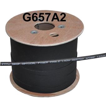 4vl. 9/125 DROP FTTx kabel G.657A2 black LSOH