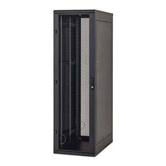 Stoj.rack 42U 600x800 černý, zadní kryt síto 80%