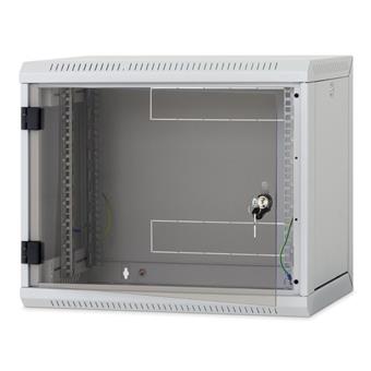 Nástenný rack RUA 6U/600mm odn.boč+plech.dv.čierny