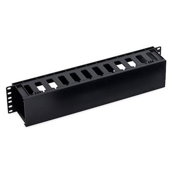 19' vyvazovací panel 2U plastový RAL9005