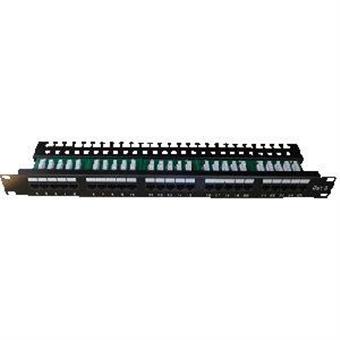 DATACOM Patch panel ISDN 25p.1U Integrovaný  BLACK, 19"