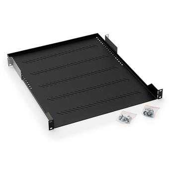 19"police H4 perforovaná 1U/850mm, max.150kg
