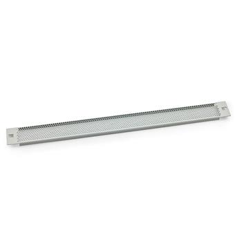 19' záslepka 3U plastový zámok, sito 75%-4mm, sivá