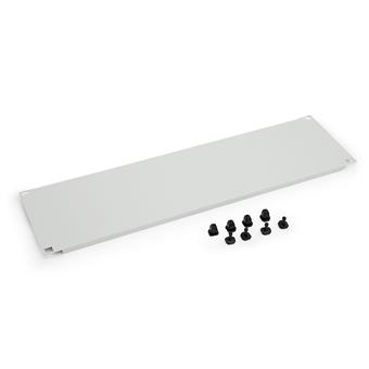 19" záslepka 2U plastový zámok RAL9005 čierna