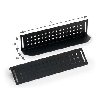 Nosné ližiny pro rack hl.800mm (L=580mm)-pár šedé