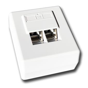 DATACOM STP dvojzásuvka nad omítku Cat6 FA-1004