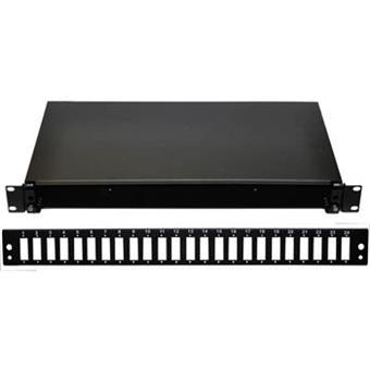 19" Optická vana 24xSC duplex včetně kazety černá