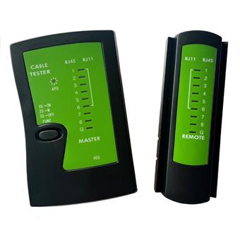 W-star Tester kabelů UTP WS468EC RJ45 RJ11 indikace LED diodami černá