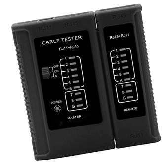 W-Star Tester UTP WS468BK,  RJ45, RJ11, STP, Cat5e, Cat7, celočerný