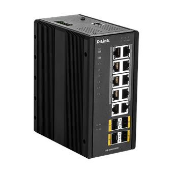 D-Link DIS-300G-14PSW Industrial Gigabit Managed PoE Switch with SFP slots