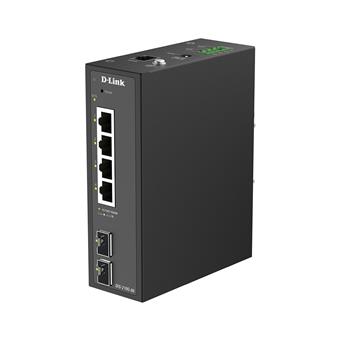 D-Link DIS-210G-06 6-port Gigabit Industrial Smart Managed Switch with 2 x SFP Ports