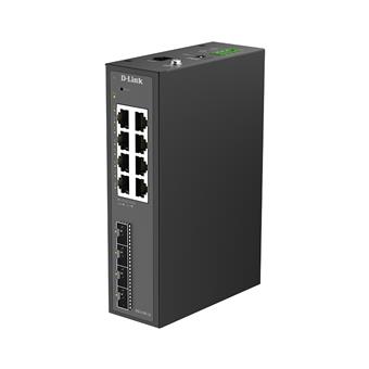 D-Link DIS-210G-12 12-Port Gigabit Industrial Smart Managed Switch with 4 x SFP Ports