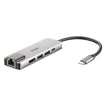 D-Link 5-in-1 USB-C Hub with HDMI/Ethernet and Power Delivery
