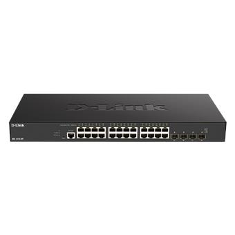 D-Link DXS-1210-28T 24 x 10 G Base-T portov + 4 x 10 G/25 G SFP28 portov Smart Managed Switch