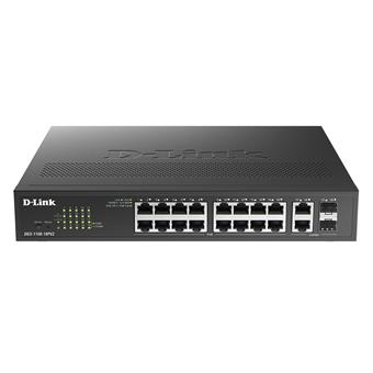 D-Link DGS-1100-18PV2 16-port Gigabit PoE+ switch