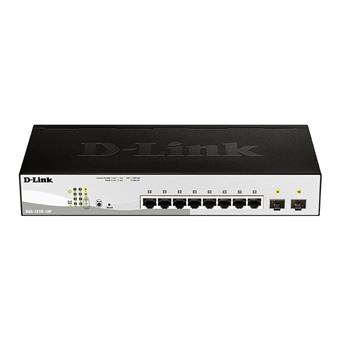 D-Link DGS-1210-10P, 10-port 10/100/1000 Gigabit PoE Smart Switch 2x SFP 65W