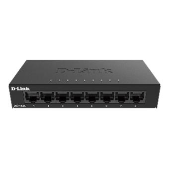 D-Link DGS-108GL Kovový 8-portový Gigabit stolný switch