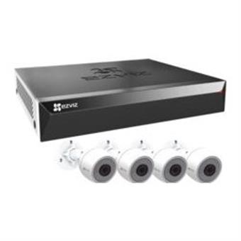 EZVIZ 4 Channels PoE Security Kit, X5S + 4x C3T