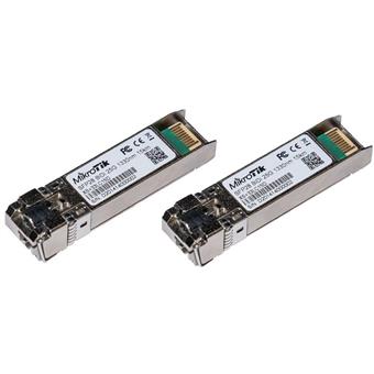 MikRotik XS+2733LC15D, SM, 15km, 1/10/25G, pár modulů