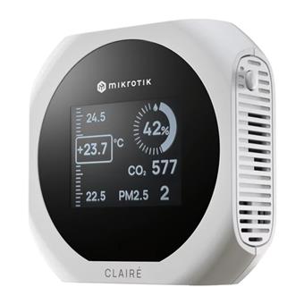 MikroTIk IAQM-THC2PV-W, Claire - Air Quality Monitor, CO2, Temp, RH, PM2.5/10, VOC, bílá
